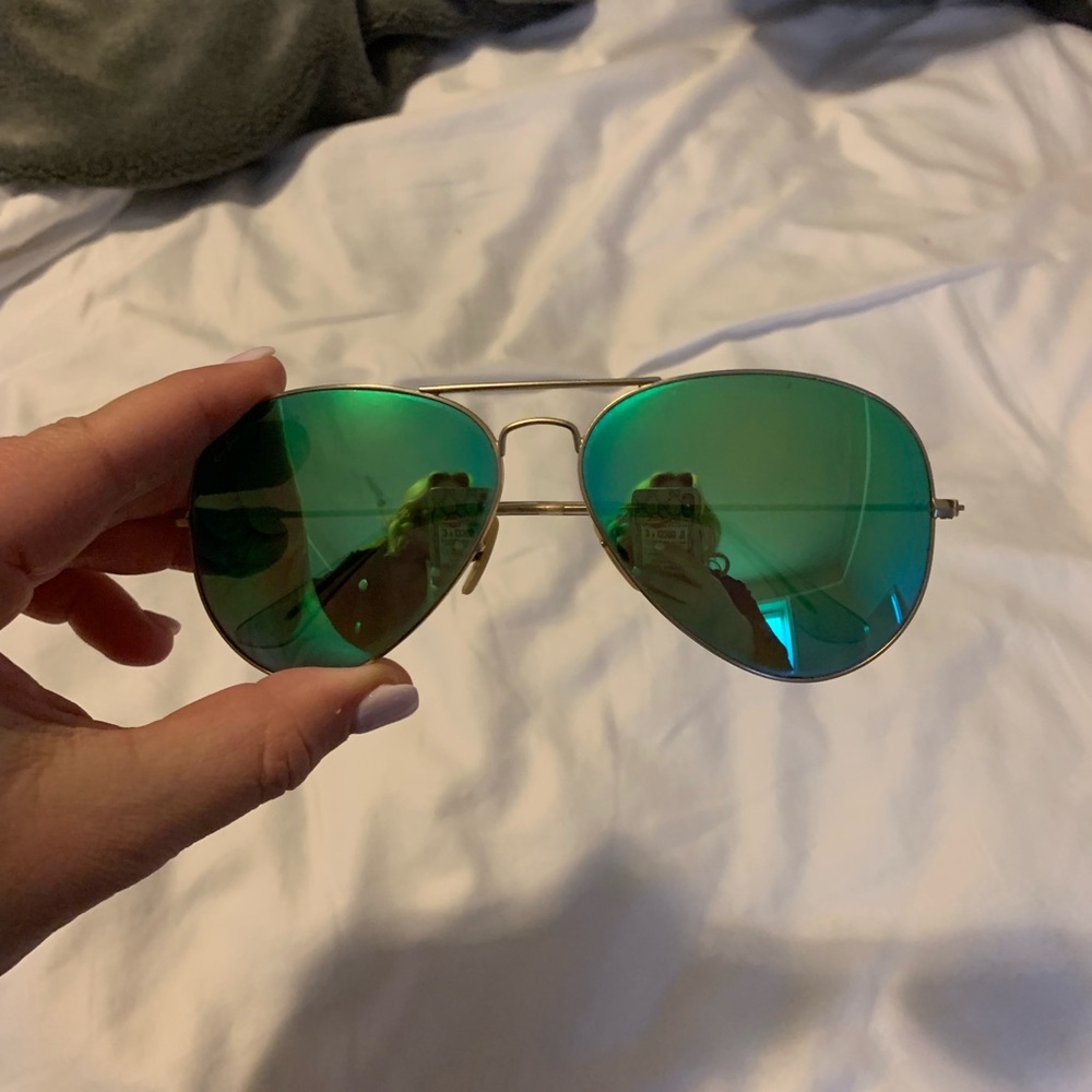 Ray-Ban green flash mirror sunglasses